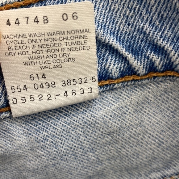 VINTAGE 90s LEVI’S 550 Relaxed Fit Tapered Leg High Waisted Jeans Size 20W Short - Picture 12 of 13